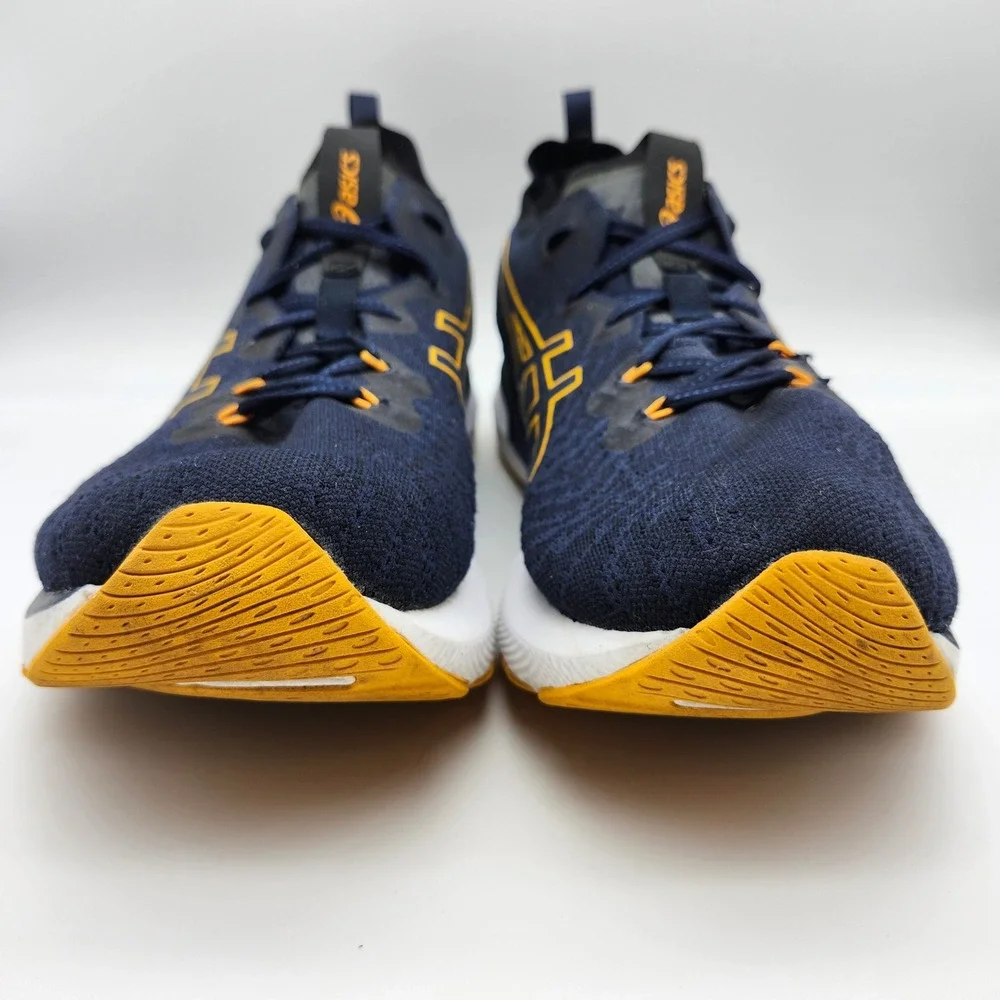 Asics Gel Cumulus 24 MK Mens Running Shoes Blue/Yellow Athletic Sneakers sz 14
